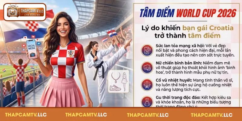 Lý do khiến bạn gái Croatia trở thành tâm điểm World Cup 2026